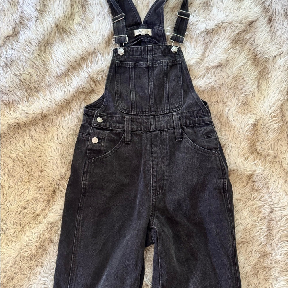 Madewell Black Denim Overalls